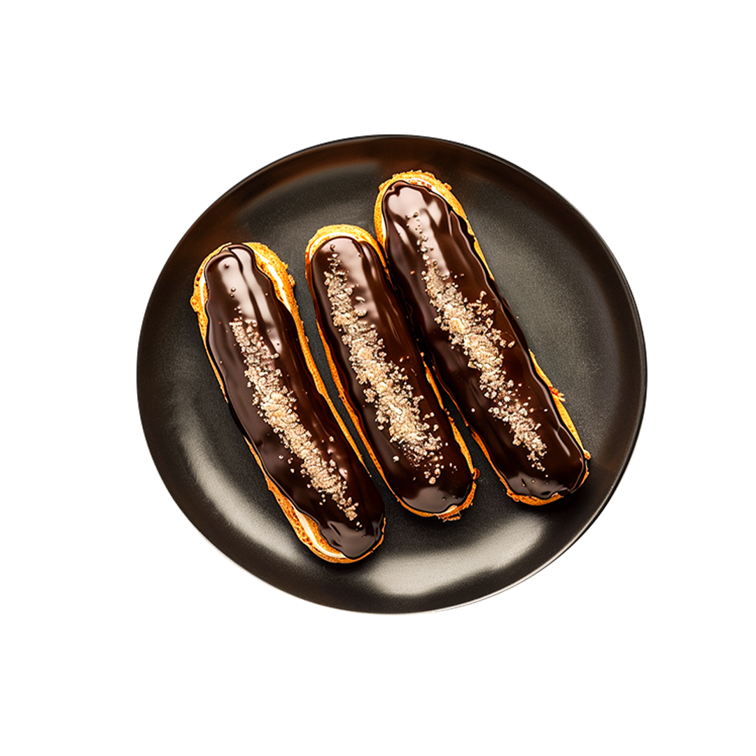 Chocolate eclairs